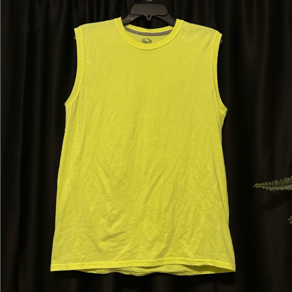 Fruit of the Loom Women’s Neon Yellow Sleeveless Tank
